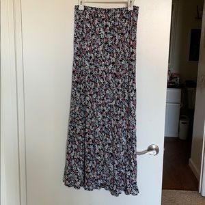 Vintage Floral Maxi Skirt